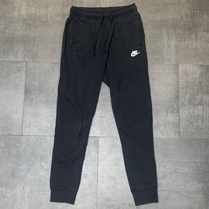 Nike Black Sweatpants with White Swoosh Tag